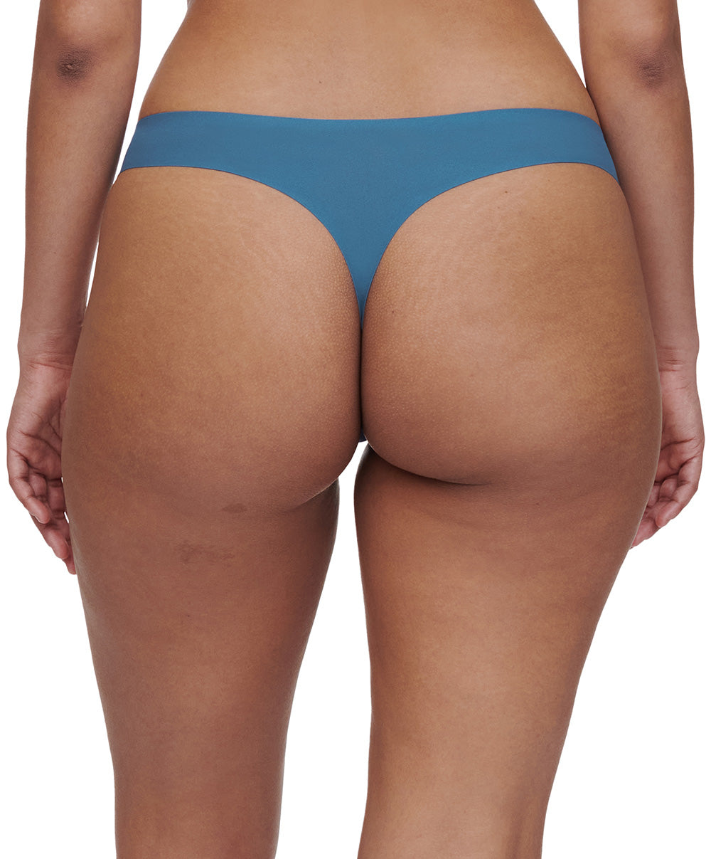 String taille basse denim Chantelle Soft Stretch bleu jeans C26490-00C