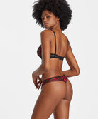 Tanga Mélodie d'été black cherry Aubade IC26-BCHE