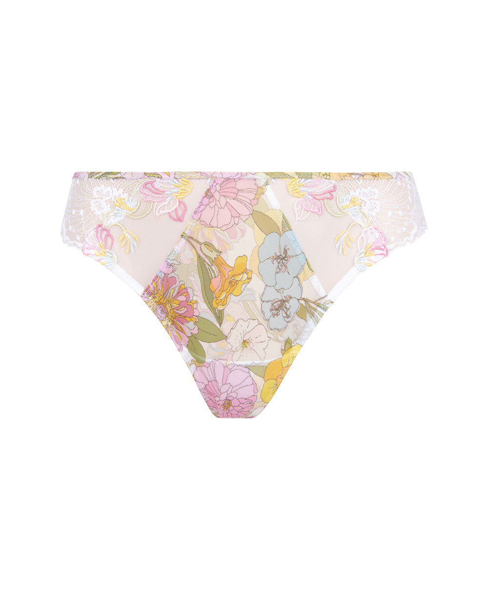 Tanga à fleurs Lise Charmel Féérie Florale pastel floral ACH0025-PF