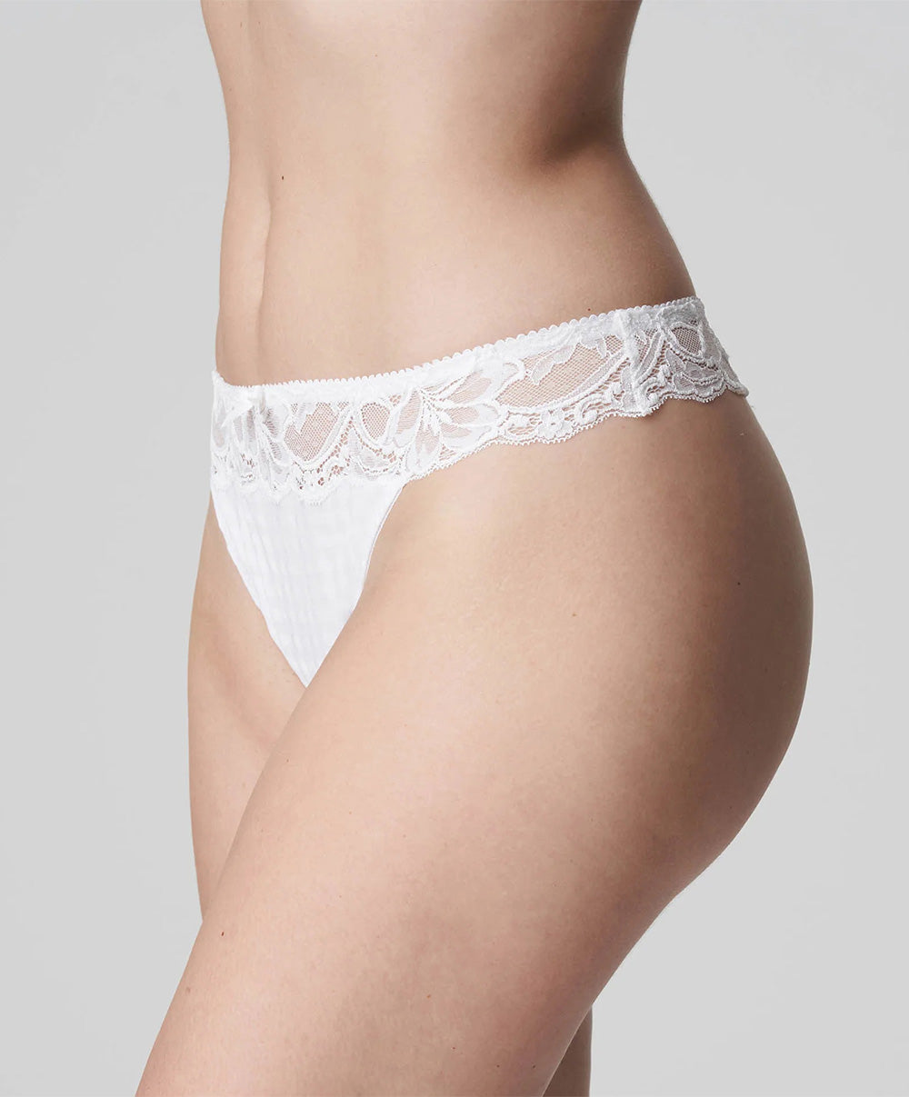 Tanga dentelle PrimaDonna Madison blanc 0662125-WIT