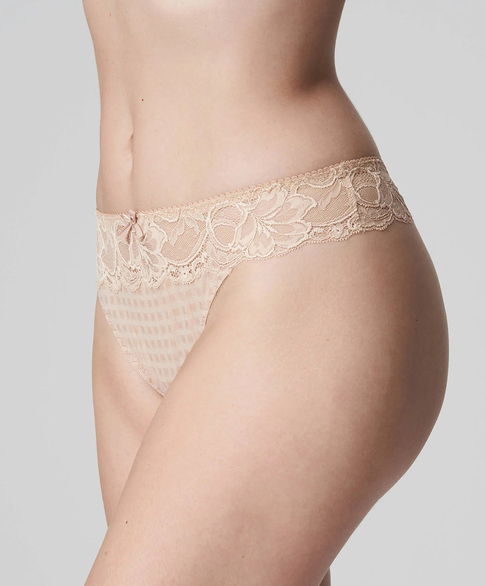 Tanga dentelle PrimaDonna Madison café latte 0662125-CAL