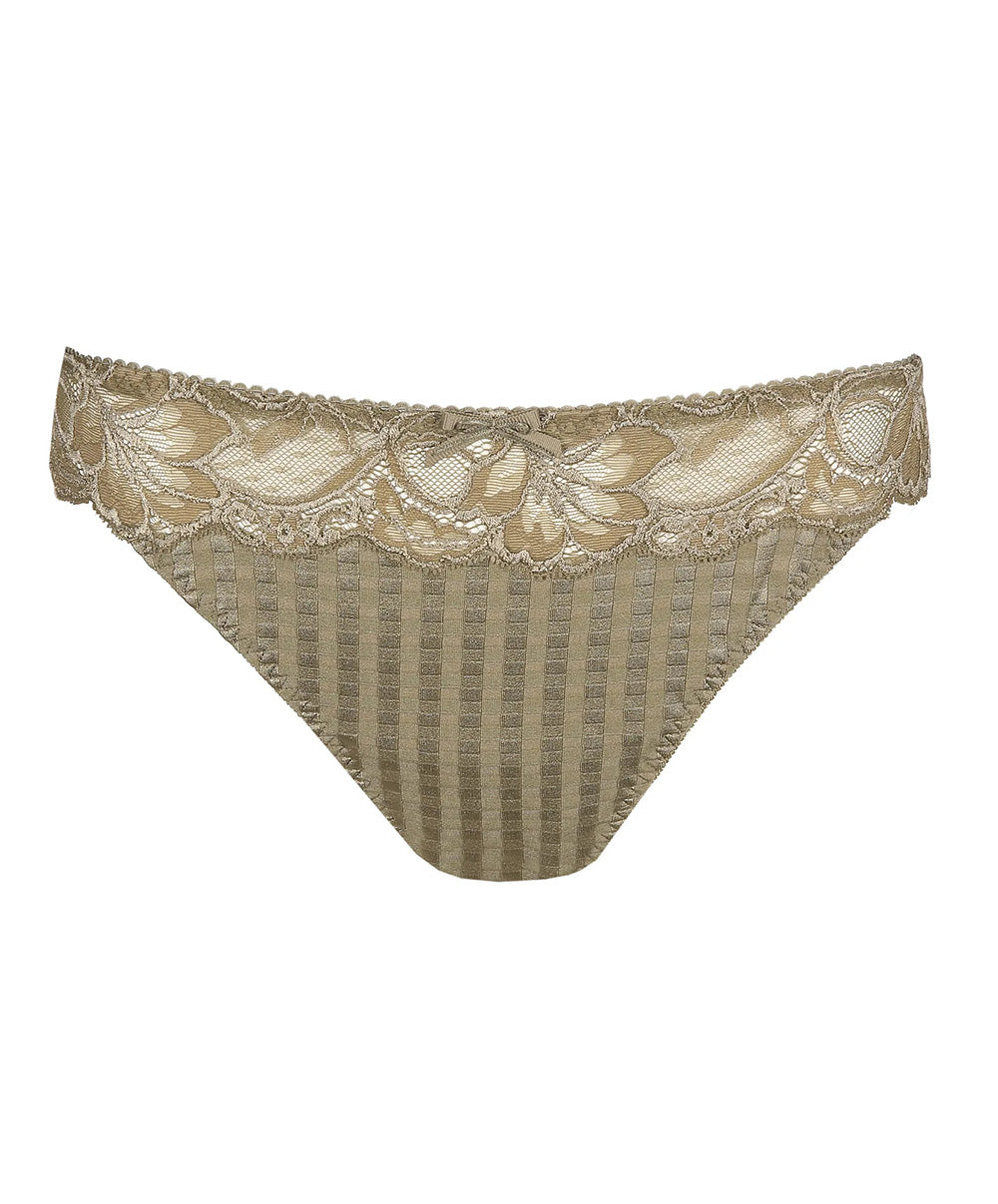 Tanga dentelle PrimaDonna Madison golden olive 0662125-GOO