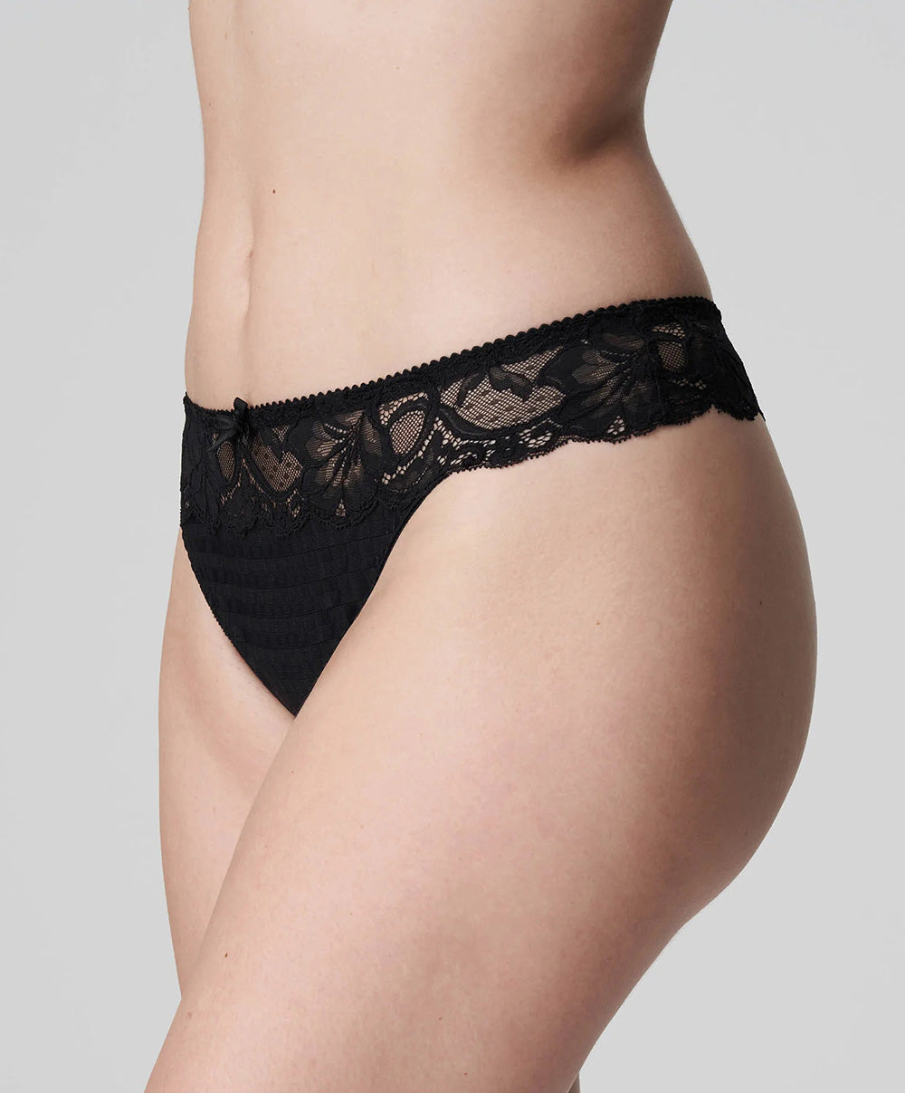 Tanga dentelle PrimaDonna Madison noir 0662125-ZWA