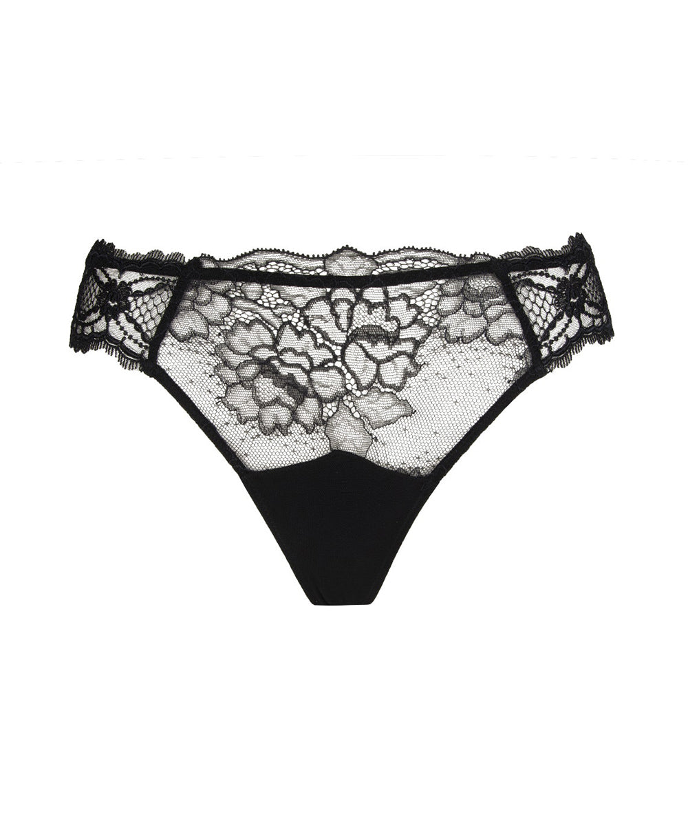 Tanga sexy Lise Charmel Sublime en Dentelle noir ACH0013-NO