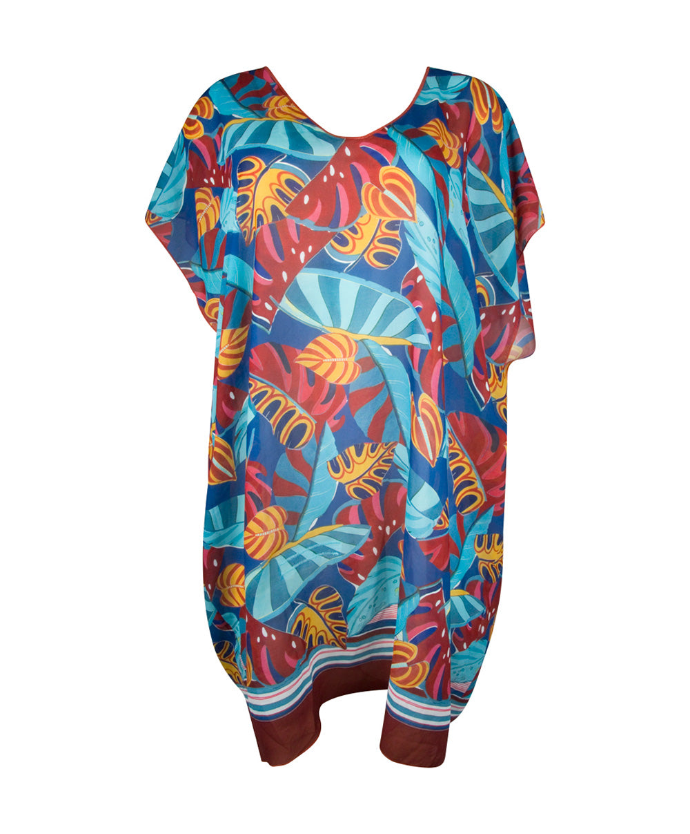 Tunique de plage La Foglia Antigel ciel feuillage Antigel Bain ESB4454-CF 10