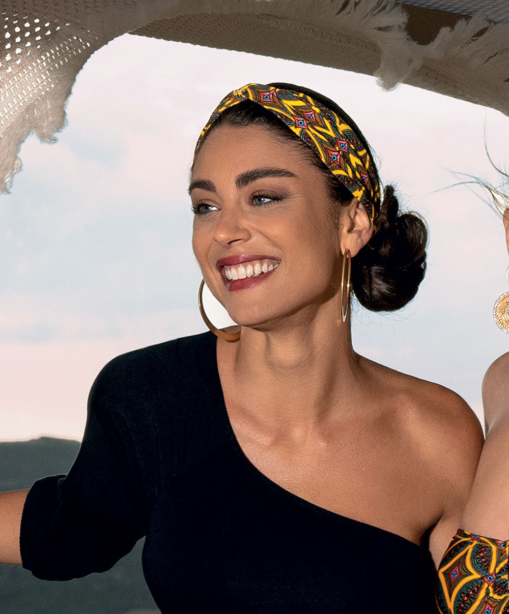 Turban La Muse Africa jaune Antigel Bain ESB9756-JA