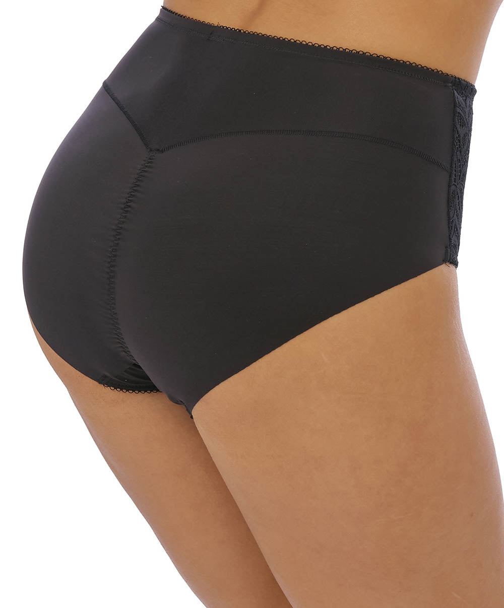Culotte galbante Wacoal Raffine noir WE148009-BLK