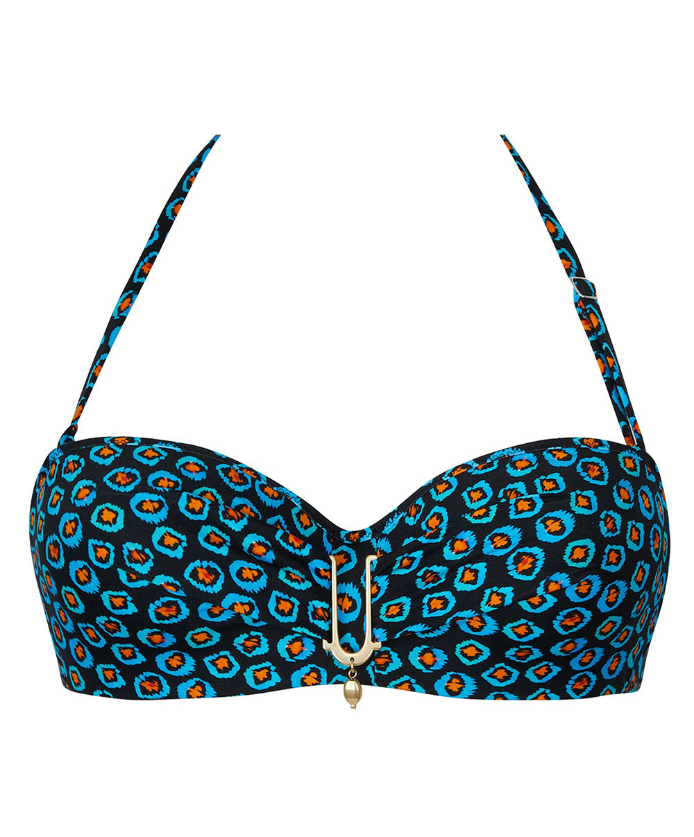 Maillot de bain bandeau coque La Vagabonde pois soleil Antigel Bain EBB7187-PS 100
