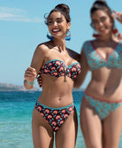 Maillot de bain bandeau coque La Muse Bohème prune Antigel Bain EBB7136-PB
