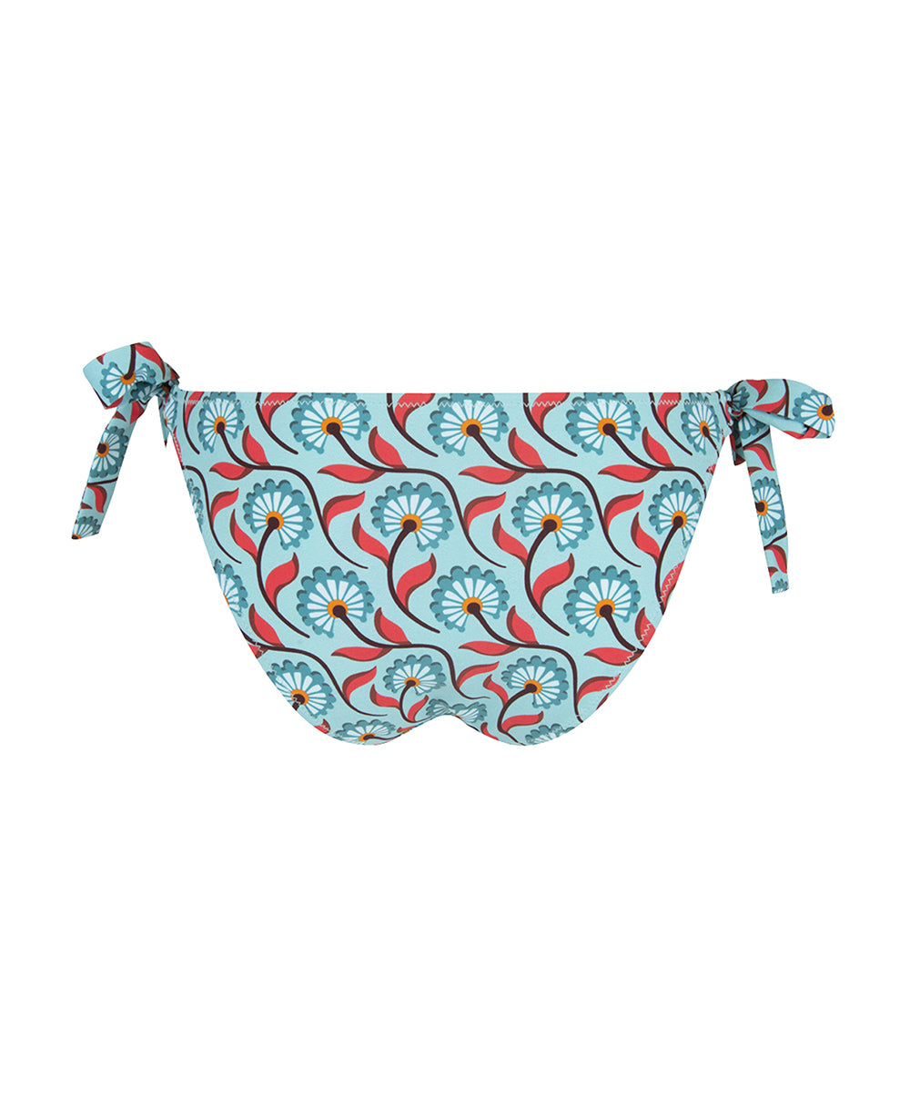 Maillot de bain slip à nouettes bikini La Muse Bohème azur Antigel Bain EBB0136-AB