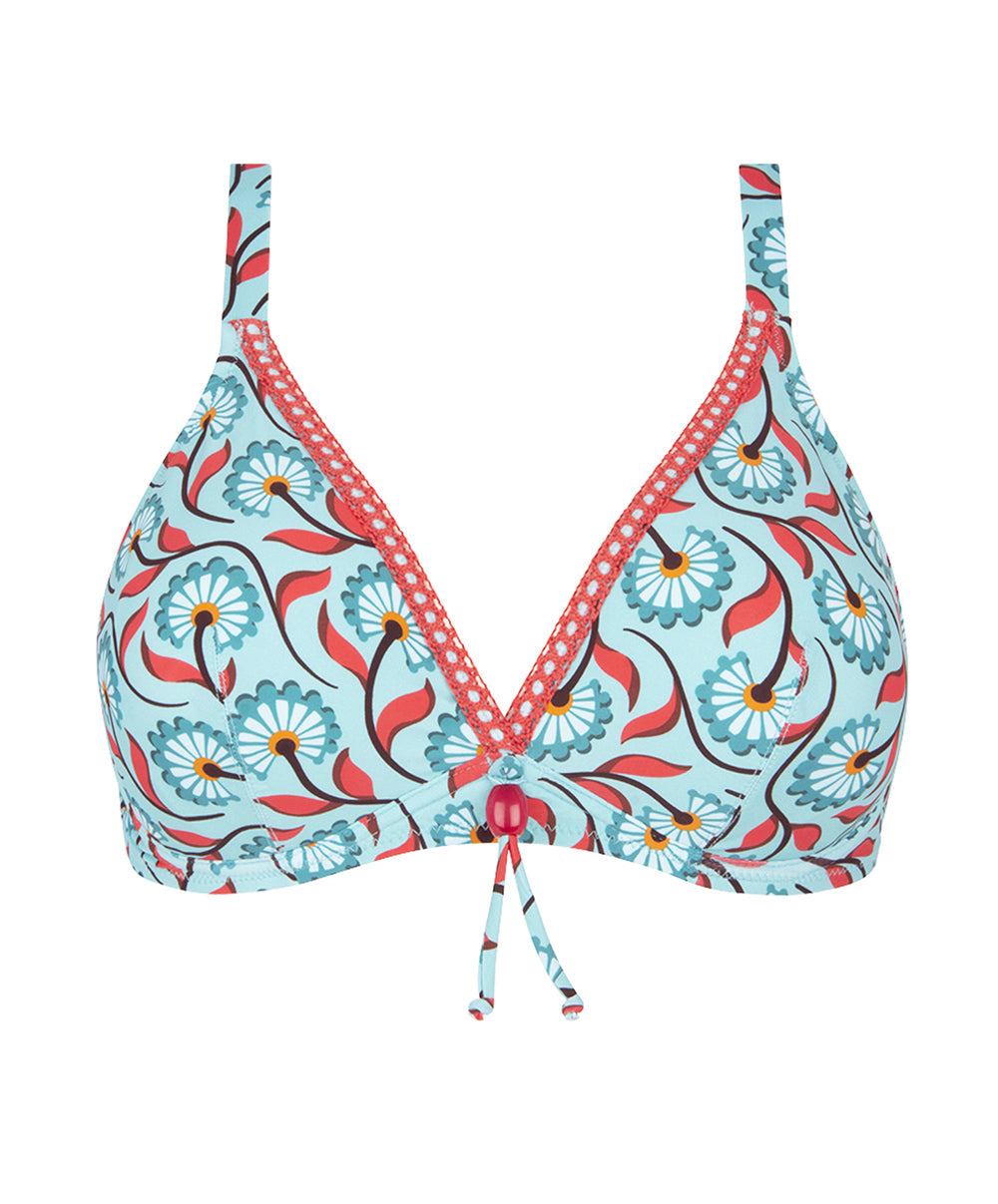 Maillot de bain triangle armatures La Muse Bohème azur Antigel Bain FBB3236-AB