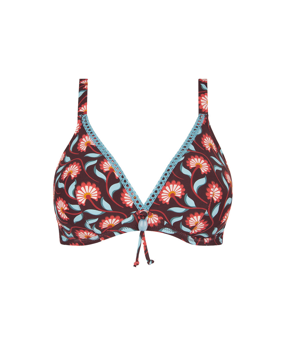 Maillot de bain triangle armatures La Muse Bohème prune Antigel Bain FBB3236-PB