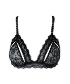 Soutien-gorge-Triangle-Open-up-Noir-Boîte-à-Désir-Aubade-Face-P010 noir et blanc