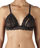 Soutien-gorge-Triangle-Open-up-Noir-Boîte-à-Désir-Aubade-Face-P010 noir et blanc