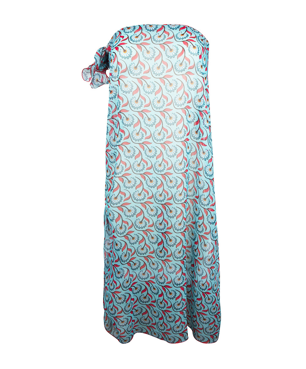 Paréo de plage La Muse Bohème azur Antigel Bain ESB6036-AB 10