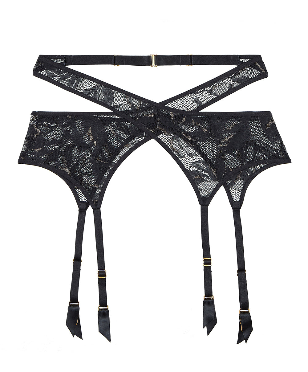 Boite à désir Porte-jarretelles Twist and love Noir Aubade P050R-NOIR