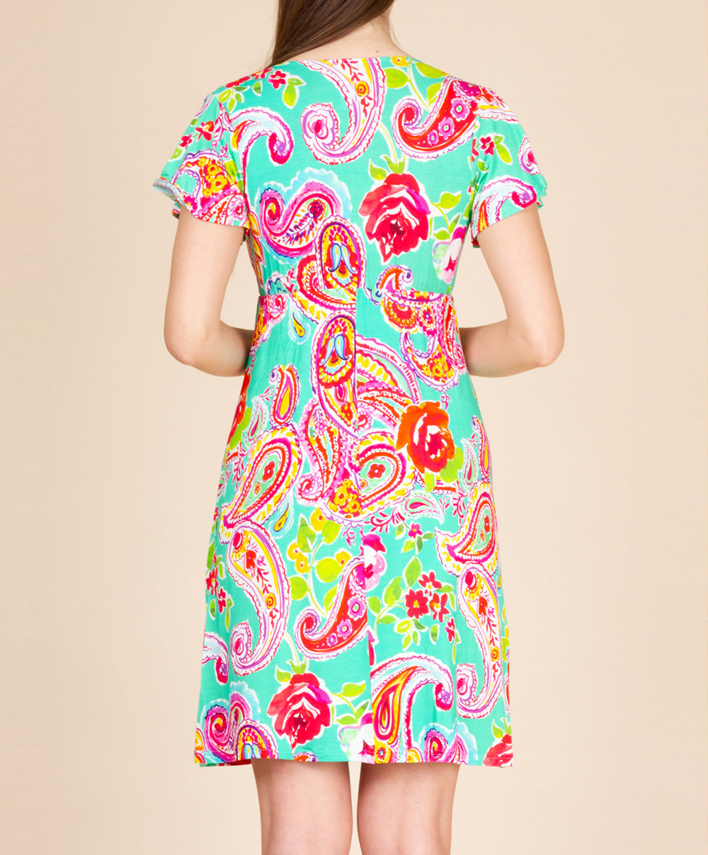 Robe de plage manche courte La Holi Antigel aqua Antigel Bain ESB1534-AH