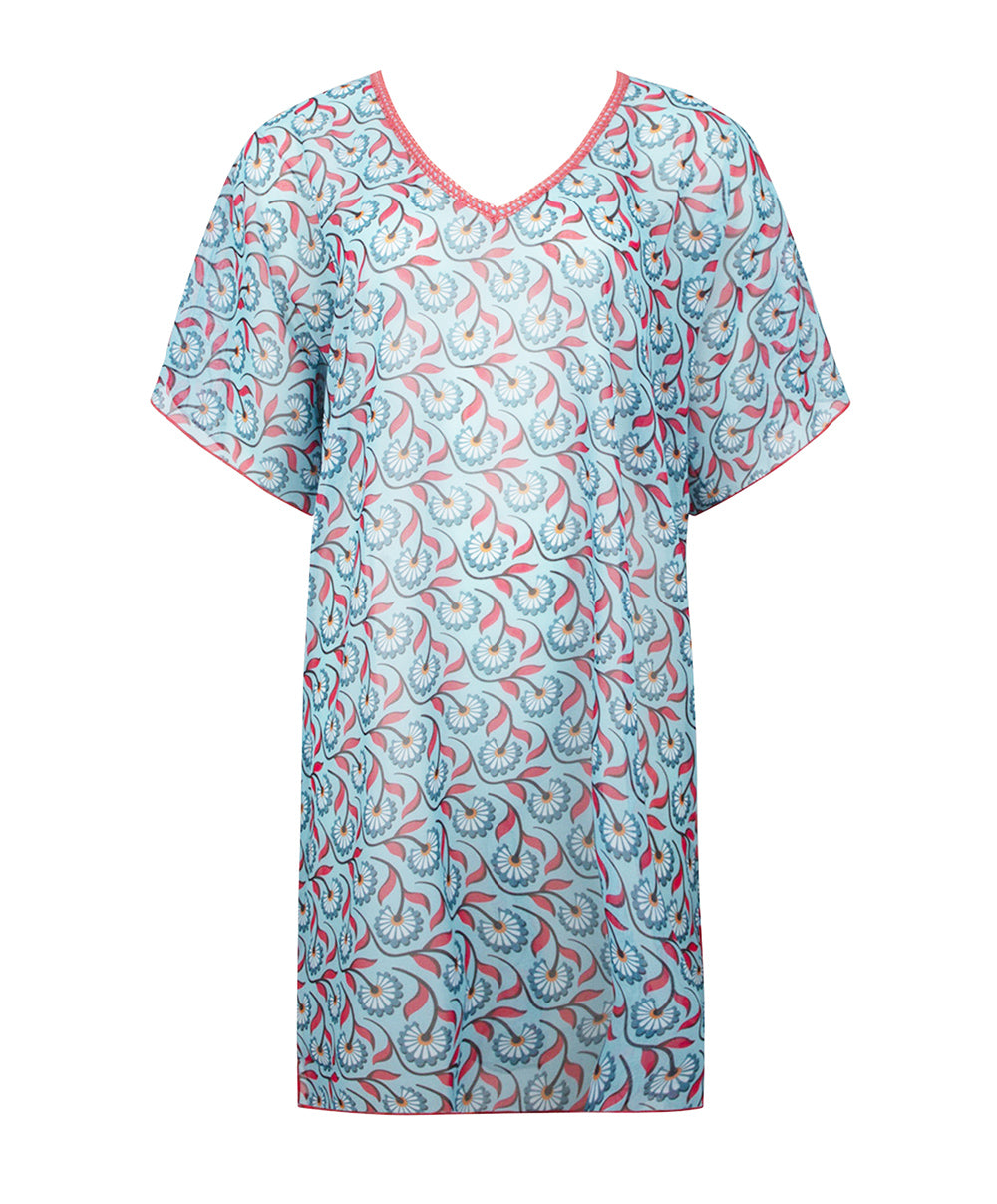 Tunique de plage La Muse Bohème azur Antigel Bain ESB4436-AB 10