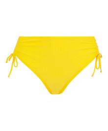 Bikini Bottoms : Hi-cut swim briefs adjustable leg with laces on the side
