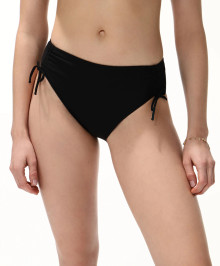 SWIMWEAR : Hi-cut swim briefs adjustable leg with laces on the side