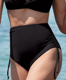 Bikini Bottoms : High waisted retro swim briefs