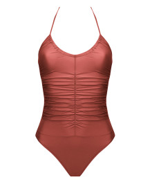 One-piece Swimsuit and Slimming : One piece sexy swimsuit halter neck no wires
