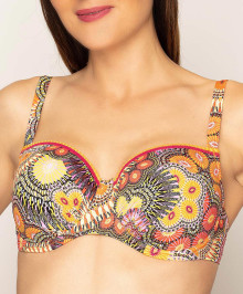 SWIMMING SUITS : Plus size swim bra with moulded cups