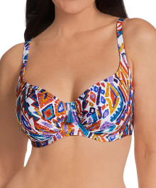 SWIMWEAR : Half-cup swimsuit bra plus size