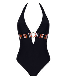 One-piece Swimsuit and Slimming : One piece sexy swimsuit halter neck no wires 