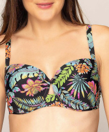 SWIMMING SUITS : Plus size swim bra with molded cups