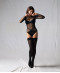 Body sexy manches longues Antigel de Lise Charmel Soir Adrénaline noir ELG5295 NO 1