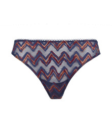 LINGERIE : Thong String Parcours Fashion blue fuego