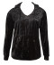 Sweat à capuche en velours Antigel de Lise Charmel Velours en Fête noir ELH5436 NO 10
