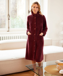 Dressing Gowns : Fur dressing gown MUST3 RCF grenat