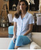 Pyjama tara5 Collection Nuit et Interieur Canat turquoise