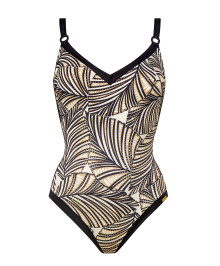One piece body shaping swimsuit underwired Golden Reflection