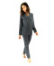 Pyjama bouton femme Solene Collection homewear Christian Cane Bleu marine