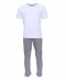 Trio T Shirt Veste Pantalon Collection Homme Loungewear Christian Cane Gris Details
