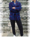 Veste interieur Givry Collection Homme Loungewear Christian Cane Bleu marine Ensemble