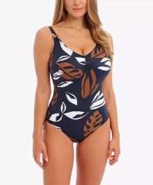 SWIMWEAR : One piece swimsuit with wires and adjustable leg + size
