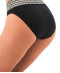 Bas de maillot de bain culotte ceinture ajustable Fantasie swim Koh lipe Black and cream FS504677 LAC