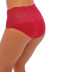 Slip invisible stretch taille haute dentelle Fantasie Lace Ease rouge FL2330 RED 1
