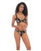 Slip de bain brésilien bikini forme tanga Tahiti Nights noir Freya swim AS200079 BLK 2