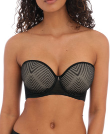Moulded underwired bra removable straps
