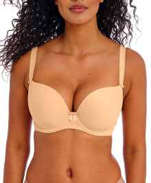 LINGERIE : Moulded underwired plunge t-shirt bra 