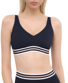 Bikini Tops : Soft bralette swim top halter neck