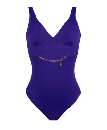 One piece swimsuit extra support with open back