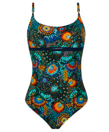 One piece swimsuit with wires
