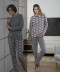 Pyjama Nuit et interieur Massana homewear gris