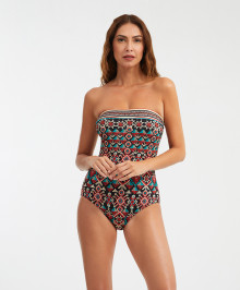 One-piece Swimsuit and Slimming : One-piece bustier swimsuit shaping Cabana